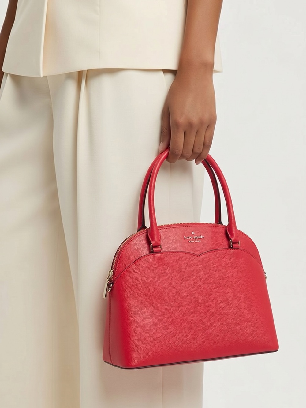 Kate Spade Vibrant Red Heart Satchel